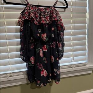 Abercrombie Kids Black Floral Dress